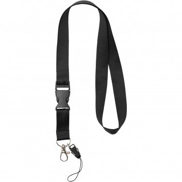 Logotrade promotional item image of: Sagan phone holder lanyard with detachable buckle